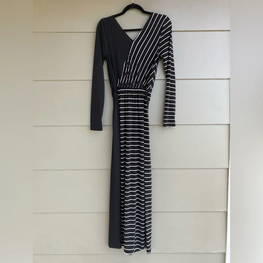 Free People New Romantics Striped Long Sleeve Maxi Dress - Picture 5 of 14